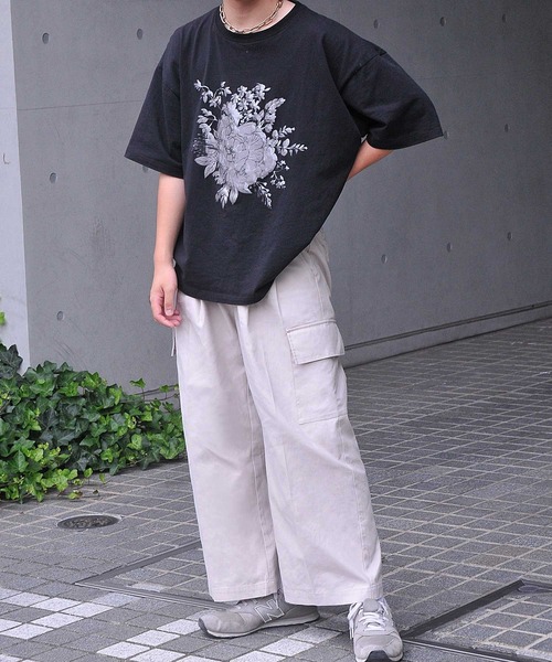 NILWAY(ニルウェイ)の「コットンツイルワイドストレートカーゴパンツ(チノパンツ・メンズ・ブラック/アッシュ・SMALL/MEDIUM/LARGE)」の21枚目の写真