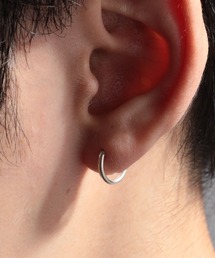 【SETUP7】1.2mm　シルバーフープピアス 片耳用　SSS-3