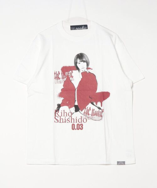 THE Nookie(ザヌーキー)の「『THE nookie LOVE Riho Shishido』PORTRAIT TEE(Tシャツ/カットソー・レディース・ブラック/ホワイト・LARGE/MEDIUM)」の2枚目の写真