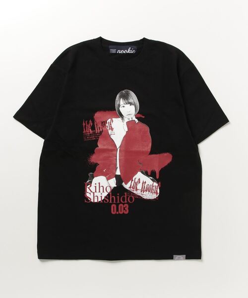 THE Nookie(ザヌーキー)の「『THE nookie LOVE Riho Shishido』PORTRAIT TEE(Tシャツ/カットソー・レディース・ブラック/ホワイト・LARGE/MEDIUM)」の1枚目の写真
