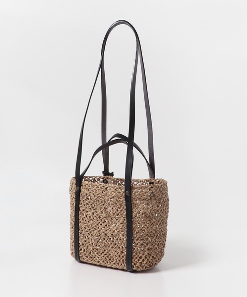 The Bagmati（ザバグマティ）の「The Bagmati　2WAYショルダーかごバッグ（ショルダーバッグ・レディース・ナチュラル/ブラック・FREE）」の6枚目の写真