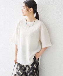 〈手洗い可能〉ポコ ビュー ラウンド へム カットソー