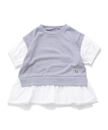 ニット フェイクレイヤード Tシャツ