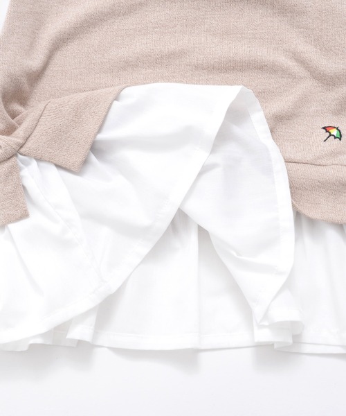 Arnold Palmer(アーノルドパーマー)の「ニット フェイクレイヤード Tシャツ(Tシャツ/カットソー・キッズ・スカイブルー/ベージュ・135cm/145cm/105cm/115cm/95cm/125cm)」の8枚目の写真