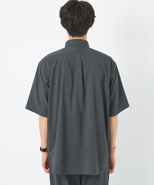 UNIVERSAL OVERALL（ユニバーサルオーバーオール）の「【別注】＜UNIVERSAL OVERALL＞GLR シアサッカー スナップダウン シャツ（シャツ/ブラウス・メンズ・その他1/ブラック/ダークグレー・L/M）」の6枚目の写真