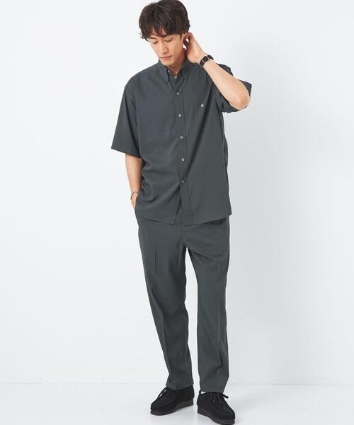 UNIVERSAL OVERALL（ユニバーサルオーバーオール）の「【別注】＜UNIVERSAL OVERALL＞GLR シアサッカー スナップダウン シャツ（シャツ/ブラウス・メンズ・その他1/ブラック/ダークグレー・L/M）」の7枚目の写真