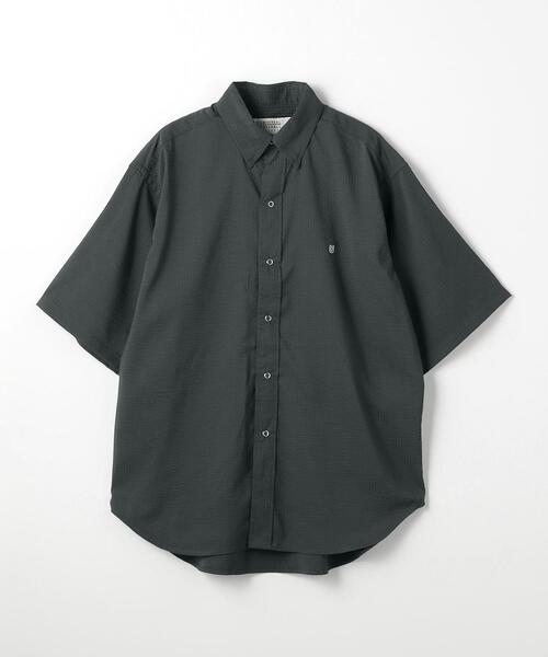 UNIVERSAL OVERALL（ユニバーサルオーバーオール）の「【別注】＜UNIVERSAL OVERALL＞GLR シアサッカー スナップダウン シャツ（シャツ/ブラウス・メンズ・その他1/ブラック/ダークグレー・L/M）」の8枚目の写真