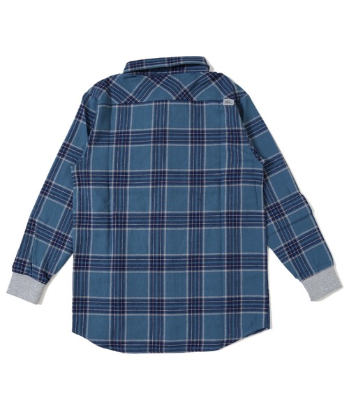 KRIFF MAYER（クリフメイヤー）の「微起毛ハッピーシャツ（シャツ/ブラウス・キッズ・グレー/ブルー/アイボリー/グリーン・120/140/130/150/160/170）」の10枚目の写真