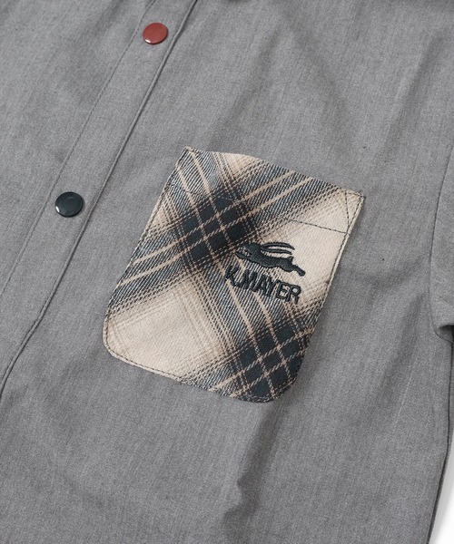 KRIFF MAYER（クリフメイヤー）の「微起毛ハッピーシャツ（シャツ/ブラウス・キッズ・グレー/ブルー/アイボリー/グリーン・120/140/130/150/160/170）」の14枚目の写真