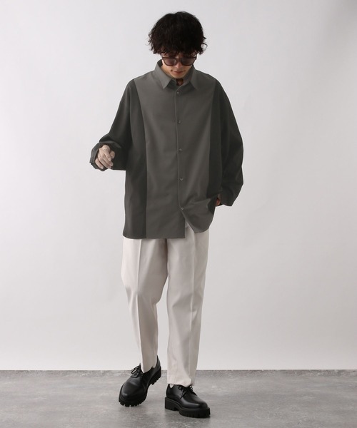 RAGEBLUE（レイジブルー）の「【LUXURY+EASY】DOLMAN SLEEVE LOOSE SHIRTS /ラグイージードルマンスリーブルーズシャツ（シャツ/ブラウス・メンズ・ホワイト/ブラック/グレー・SMALL/MEDIUM/LARGE）」の17枚目の写真