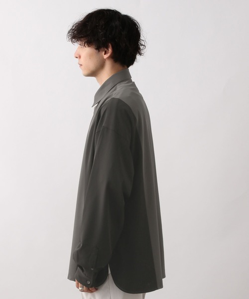 RAGEBLUE（レイジブルー）の「【LUXURY+EASY】DOLMAN SLEEVE LOOSE SHIRTS /ラグイージードルマンスリーブルーズシャツ（シャツ/ブラウス・メンズ・ホワイト/ブラック/グレー・SMALL/MEDIUM/LARGE）」の14枚目の写真