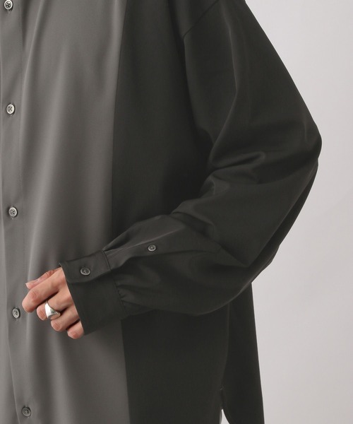 RAGEBLUE（レイジブルー）の「【LUXURY+EASY】DOLMAN SLEEVE LOOSE SHIRTS /ラグイージードルマンスリーブルーズシャツ（シャツ/ブラウス・メンズ・ホワイト/ブラック/グレー・SMALL/MEDIUM/LARGE）」の18枚目の写真
