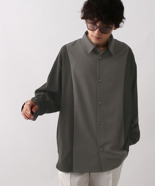 RAGEBLUE（レイジブルー）の「【LUXURY+EASY】DOLMAN SLEEVE LOOSE SHIRTS /ラグイージードルマンスリーブルーズシャツ（シャツ/ブラウス・メンズ・ホワイト/ブラック/グレー・SMALL/MEDIUM/LARGE）」の6枚目の写真