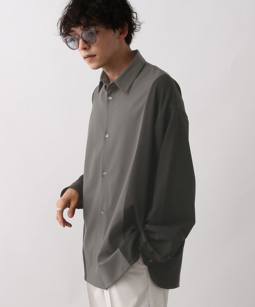 RAGEBLUE（レイジブルー）の「【LUXURY+EASY】DOLMAN SLEEVE LOOSE SHIRTS /ラグイージードルマンスリーブルーズシャツ（シャツ/ブラウス・メンズ・ホワイト/ブラック/グレー・SMALL/MEDIUM/LARGE）」の16枚目の写真