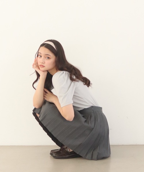 muguet(ミュゲ)の「刺繍ロゴカットソー(Tシャツ/カットソー・レディース・ブルー/ベージュ/ピンク・FREE)」の12枚目の写真