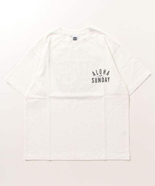 ALOHA SUNDAY（アロハサンデー）の「【ムラサキスポーツ別注】ALOHA SUNDAY/アロハサンデー デザインTシャツ AS-MS-006（Tシャツ/カットソー・レディース・ブラック/ホワイト・M/L）」の13枚目の写真