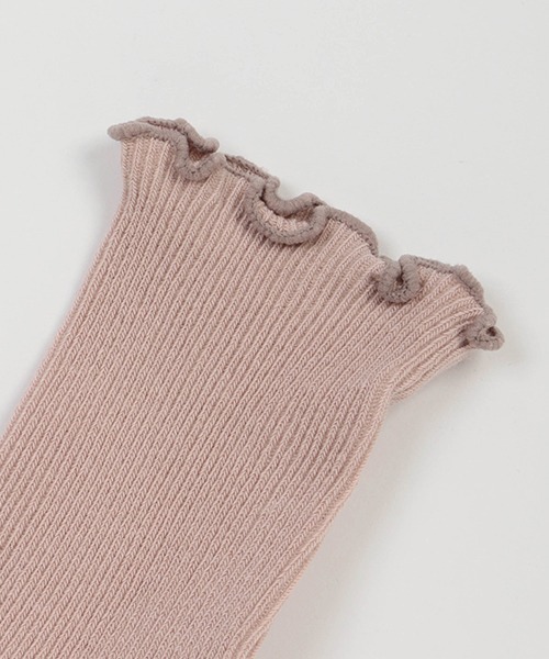 petit main（プティマイン）の「メローソックス2P（ソックス/靴下・キッズ・オフホワイト/ライトピンク/ライトグリーン・SS/S/M/L）」の7枚目の写真