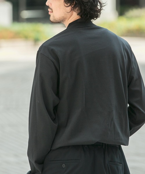 URBAN RESEARCH DOORS（アーバンリサーチドアーズ）の「『抗菌/防臭』LIFE STYLE TAILOR　シルケットポンチストレッチ長袖Tシャツ（シャツ/ブラウス・メンズ・ホワイト系その他/グレー系その他/ホワイト・MEDIUM/LARGE）」の13枚目の写真