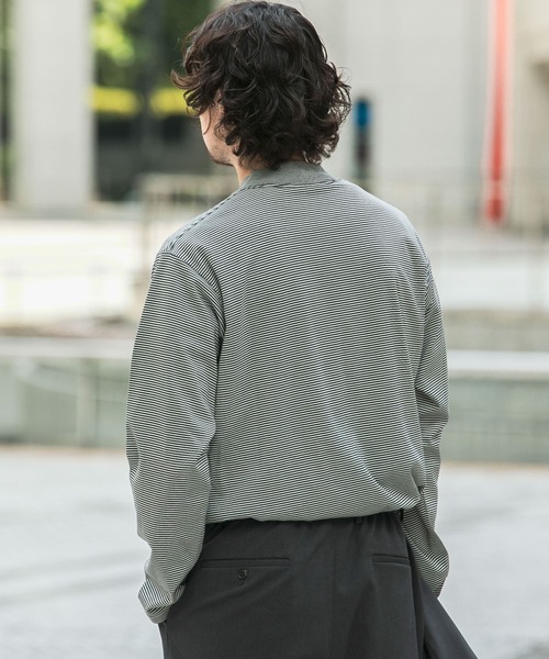 URBAN RESEARCH DOORS（アーバンリサーチドアーズ）の「『抗菌/防臭』LIFE STYLE TAILOR　シルケットポンチストレッチ長袖Tシャツ（シャツ/ブラウス・メンズ・ホワイト系その他/グレー系その他/ホワイト・MEDIUM/LARGE）」の16枚目の写真