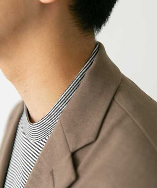 URBAN RESEARCH DOORS（アーバンリサーチドアーズ）の「『抗菌/防臭』LIFE STYLE TAILOR　シルケットポンチストレッチ長袖Tシャツ（シャツ/ブラウス・メンズ・ホワイト系その他/グレー系その他/ホワイト・MEDIUM/LARGE）」の18枚目の写真