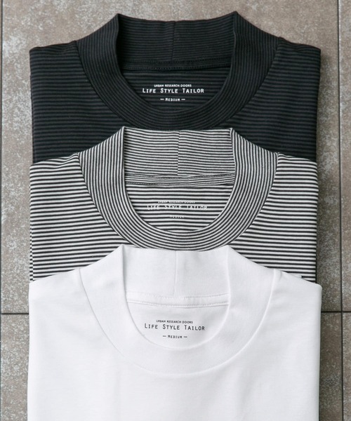 URBAN RESEARCH DOORS（アーバンリサーチドアーズ）の「『抗菌/防臭』LIFE STYLE TAILOR　シルケットポンチストレッチ長袖Tシャツ（シャツ/ブラウス・メンズ・ホワイト系その他/グレー系その他/ホワイト・MEDIUM/LARGE）」の21枚目の写真