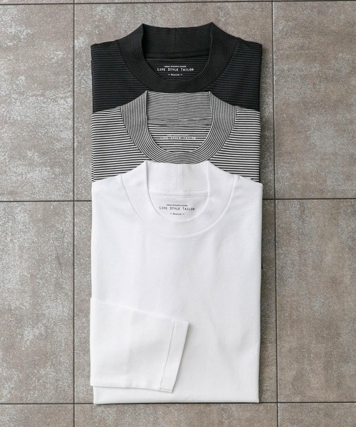 URBAN RESEARCH DOORS（アーバンリサーチドアーズ）の「『抗菌/防臭』LIFE STYLE TAILOR　シルケットポンチストレッチ長袖Tシャツ（シャツ/ブラウス・メンズ・ホワイト系その他/グレー系その他/ホワイト・MEDIUM/LARGE）」の22枚目の写真