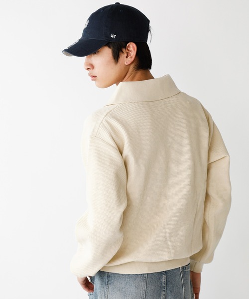 エーピーストゥディオ AP STUDIO 23AW Skipper Knit スキッパーニット 長袖 ストレッチ 無地 ウール F ベージュ 23080586203030 SKIPPER KNIT | STUDIOUS