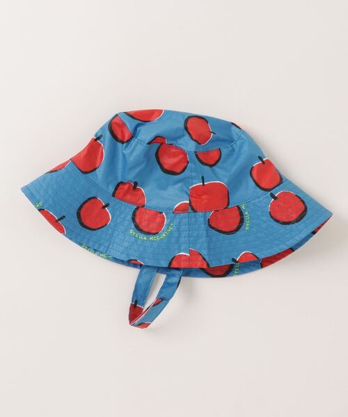STELLA McCARTNEY（ステラマッカートニー）の「STELLA McCARTNEY (ステラマッカートニー) Kids & Junior アップルプリントハット帽子（ハット・キッズ・ブルー・Ⅱ）」の3枚目の写真