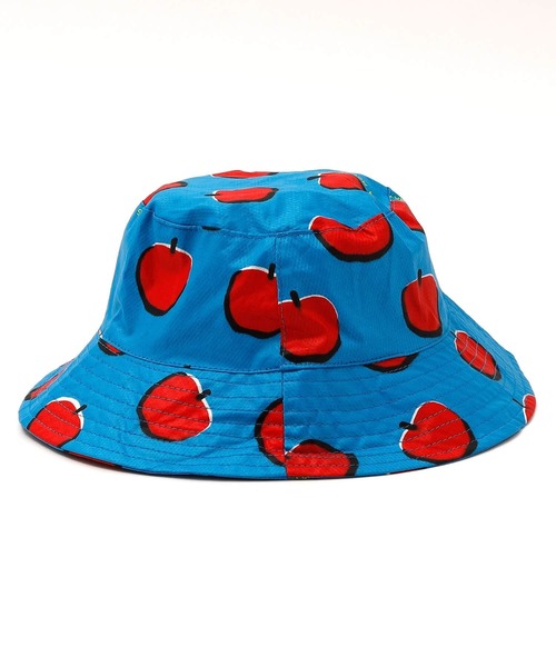 STELLA McCARTNEY（ステラマッカートニー）の「STELLA McCARTNEY (ステラマッカートニー) Kids & Junior アップルプリントハット帽子（ハット・キッズ・ブルー・Ⅱ）」の9枚目の写真
