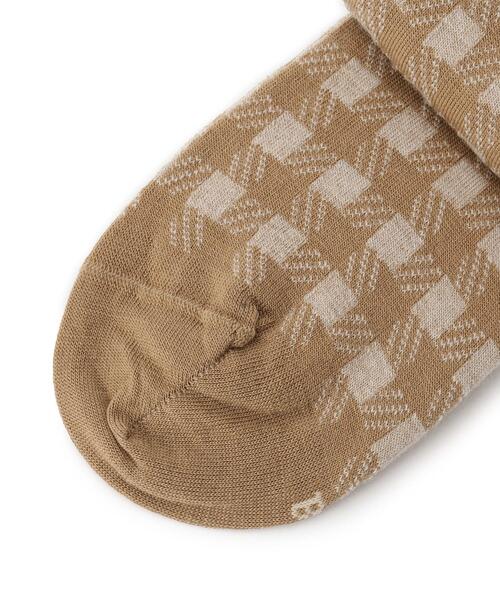 BLEU FORET（ブルーフォレ）の「◆BLEU FORET（ブルーフォレ）ギンガムチェックソックス（ソックス/靴下・レディース・ブラック/ベージュ・00）」の5枚目の写真