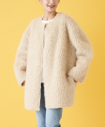 en recre | 【TORRAZZO DONNA】リバーシブルムートン風コート(その他アウター)