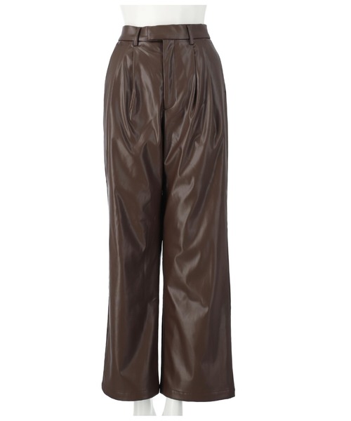 ANLIBERTY ANAP（アンリバティアナップ）の「フェイクレザースラックス【セットアップ対応】（スラックス・レディース・ブラック/ブラウン・M/S）」の17枚目の写真