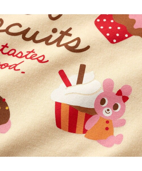 HOT BISCUITS（ホットビスケッツ）の「カップケーキ柄 ミニ裏毛 ルーム 