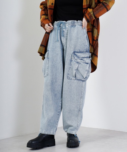 FUNALIVE(ファンアライブ)の「12oz デニム イージーカーゴパンツ セットアップ対応(デニムパンツ・メンズ・ブラック系その他/ブラック/ブルー/インディゴブルー/ブルー系その他・XL/L/M)」の19枚目の写真