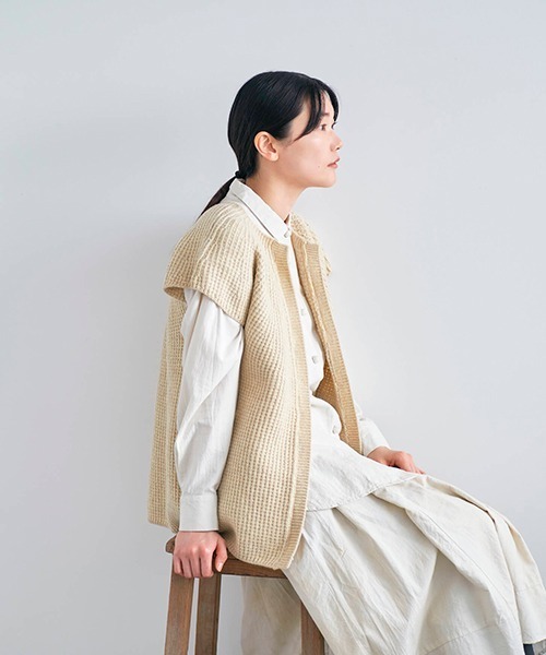 ニットベスト petit sleeve（ベスト）｜HAU（ハウ）のファッション通販
