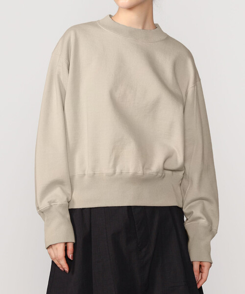 UNFIL(アンフィル)の「unfil | コットンフリース ショートスウェット WOMEN(スウェット・レディース・ベージュ/オフホワイト・1)」の11枚目の写真