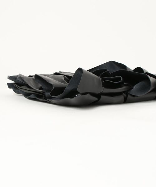 Burner(バーナー)の「【OKUOKU 0909】ダブルフリル メッシュハンドル トートバッグ oku-bag-728836699654-30 Y(トートバッグ・レディース・シルバー系その他/ブラック・FREE)」の10枚目の写真