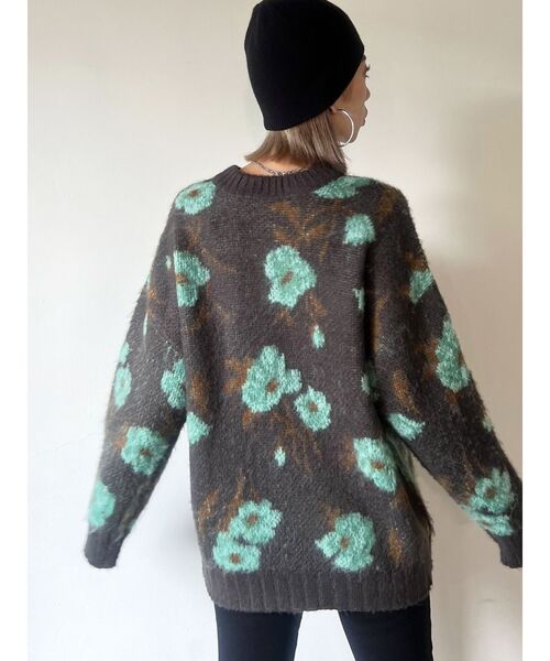 EMODA(エモダ)の「フラワードットオーバーニット(ニット/セーター・レディース・オレンジ/ブルー/ミント・FREE)」の20枚目の写真