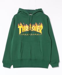 FLAME LOGO HOODIE SWEAT PARKA/スラッシャー10oz(オンス)裏起毛ヘビーウェイトフレイムロゴプルオーバーパーカー・フーディー