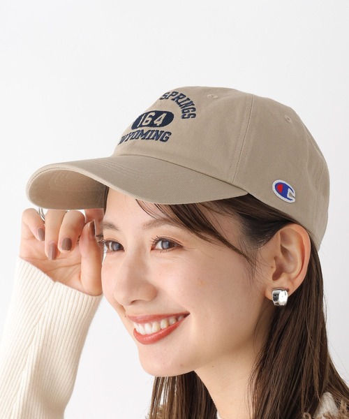 LEPSIM（レプシィム）の「【Champion／チャンピオン】コラボCAP　973016（キャップ・レディース・ブラック/ベージュ・ONE SIZE）」の2枚目の写真