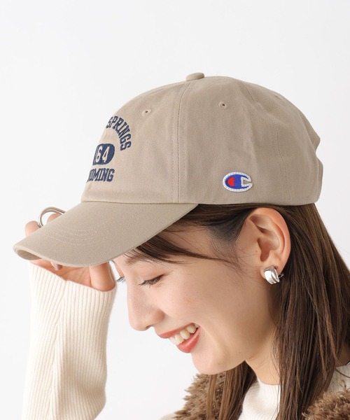 LEPSIM（レプシィム）の「【Champion／チャンピオン】コラボCAP　973016（キャップ・レディース・ブラック/ベージュ・ONE SIZE）」の4枚目の写真