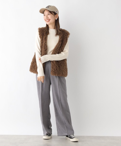 LEPSIM（レプシィム）の「【Champion／チャンピオン】コラボCAP　973016（キャップ・レディース・ブラック/ベージュ・ONE SIZE）」の6枚目の写真