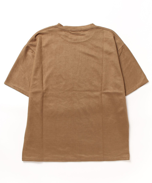 ARCHIVER（アーカイバ）の「【Bl】 [IZU] サマースエードビッグシルエットTシャツ（Tシャツ/カットソー・メンズ・ブラック/ブラウン/グレー/ベージュ/ネイビー/モカ・MEDIUM/LARGE）」の7枚目の写真