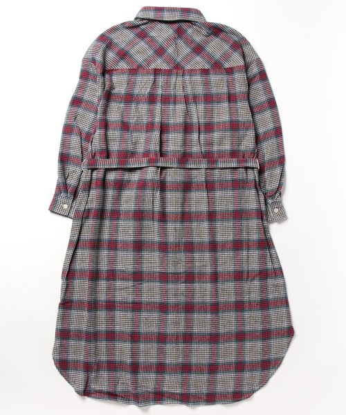 のえ「新品未使用」コットンネル・チェック・ルーズドレス赤系&ワンピMグレー Arnold Palmer（アーノルドパーマー）の「ネルチェック シャツ