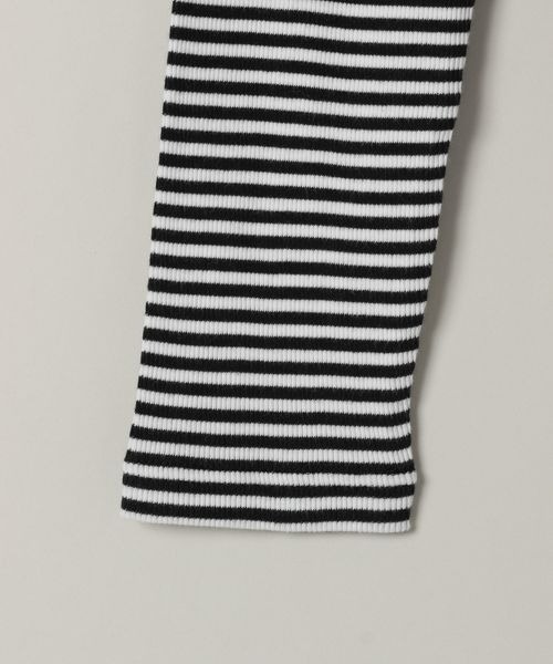 JEANASIS(ジーナシス)の「ソフトリブカットLS/988183(Tシャツ/カットソー・レディース・ブラック/ホワイト/ブラック×ホワイト/チャコールグレー・FREE)」の8枚目の写真