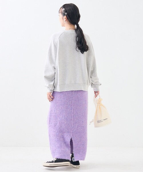 FREAK'S STORE（フリークスストア）の「畦 シャギー ニットスカート/タイトスカート（スカート・レディース・パープル/ブラック/ベージュ・ﾌﾘ-）」の10枚目の写真