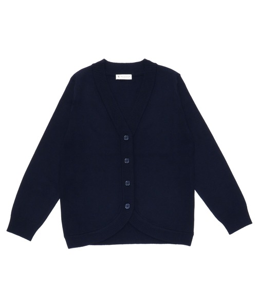 TOKYO SHIRTS（トウキョウシャツ）の「Ｖネック 丸裾 ニットカーディガン（カーディガン/ボレロ・レディース・ブラック/ネイビー/グレー/ブラウン/ブルーパープル・M/LL/L）」の4枚目の写真