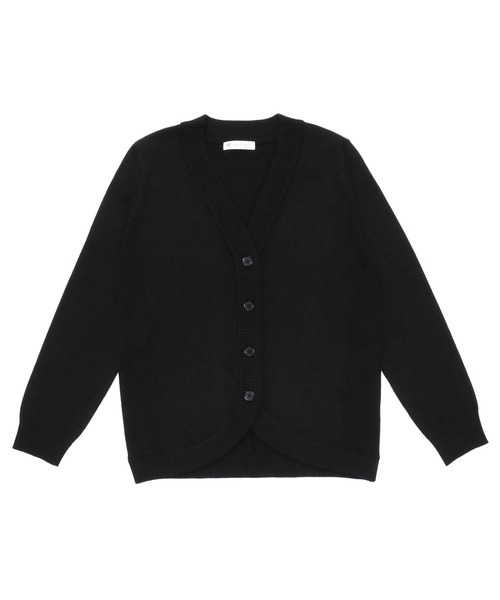 TOKYO SHIRTS（トウキョウシャツ）の「Ｖネック 丸裾 ニットカーディガン（カーディガン/ボレロ・レディース・ブラック/ネイビー/グレー/ブラウン/ブルーパープル・M/LL/L）」の2枚目の写真