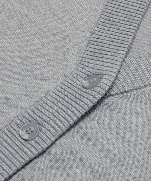 TOKYO SHIRTS（トウキョウシャツ）の「Ｖネック 丸裾 ニットカーディガン（カーディガン/ボレロ・レディース・ブラック/ネイビー/グレー/ブラウン/ブルーパープル・M/LL/L）」の10枚目の写真