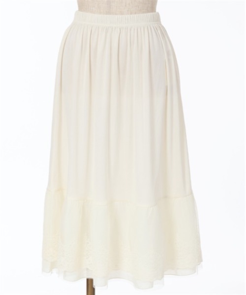 axes femme(アクシーズファム)の「選べる着丈レースペチスカート(その他アンダーウェア/インナー・レディース・ブラック/キナリ・MEDIUM/SMALL/LARGE)」の6枚目の写真